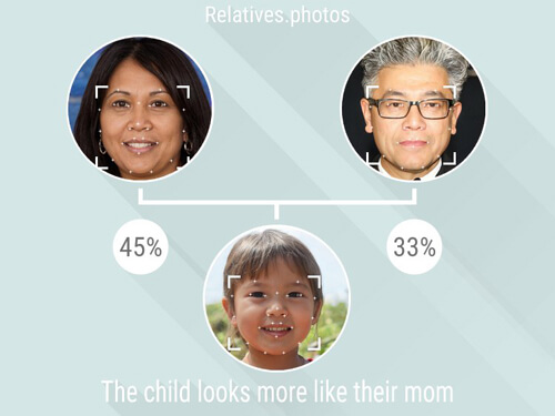 Comparing Relatives by Photos - the premier free paternity and